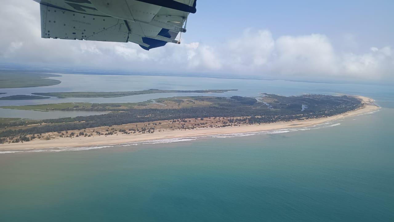 Drone image of Huktola island