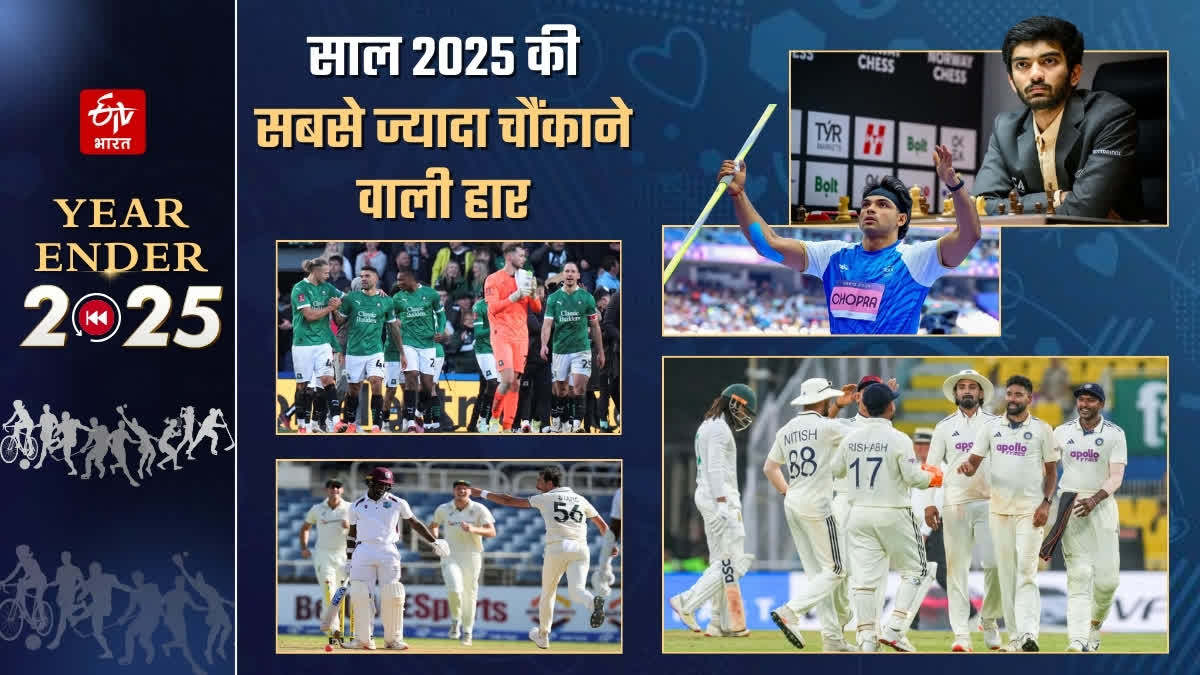 in sports from west indies 27 all out to india whitewashed biggest upsets in 2025 Urdu News