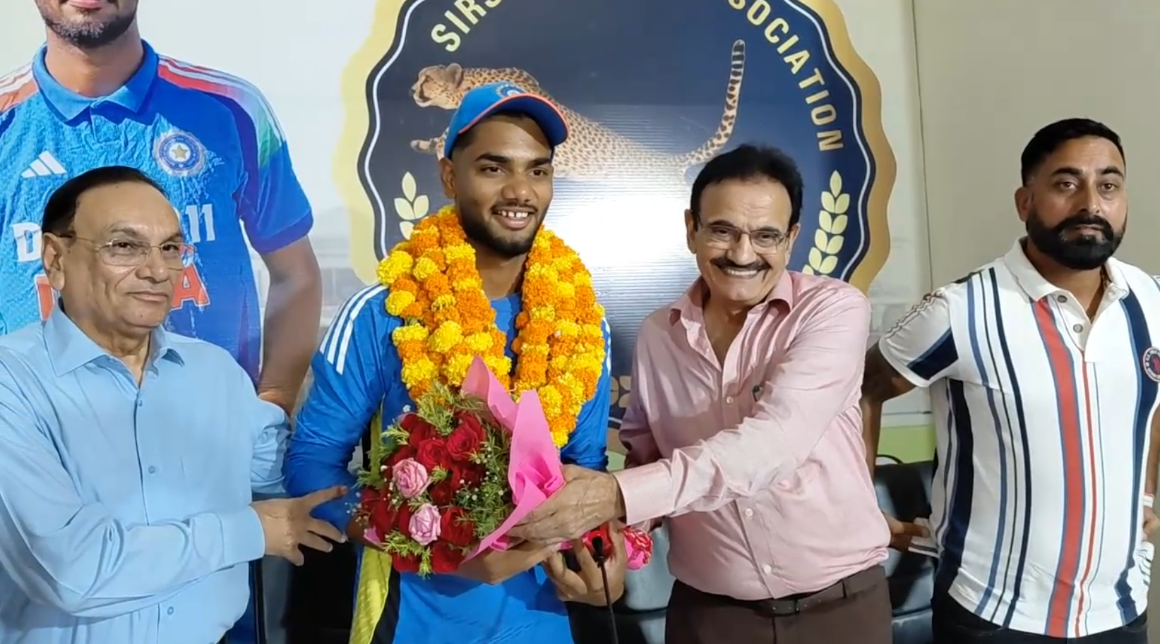 Haryana Kanishk Chauhan selected for the Under 19 Cricket World Cup celebrations at Jhajjar and Sirsa Dera