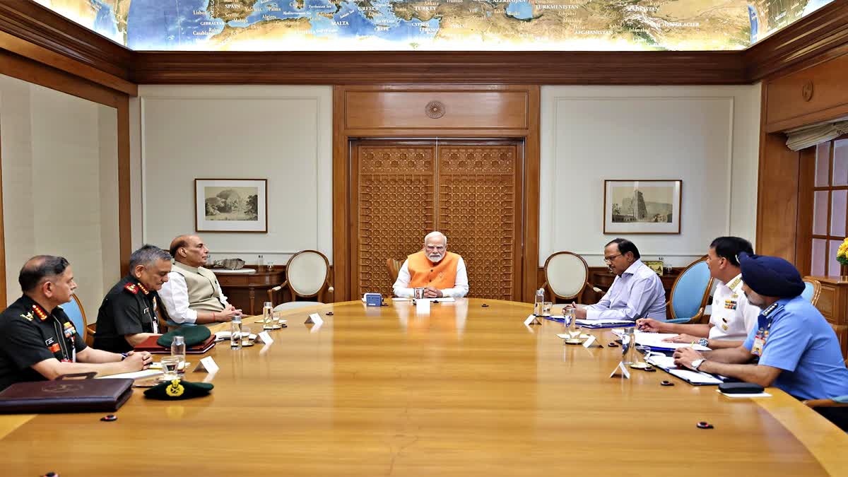 PM Modi chairs meeting with Defence Minister, NSA, CDS, armed forces chiefs
