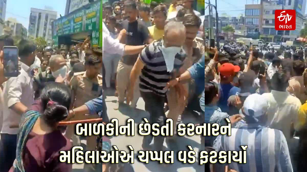 સુરત: અમરોલીમાં માસૂમ બાળકીની છેડતી કરનાર દુકાનદારનું રી-કન્સ્ટ્રક્શન