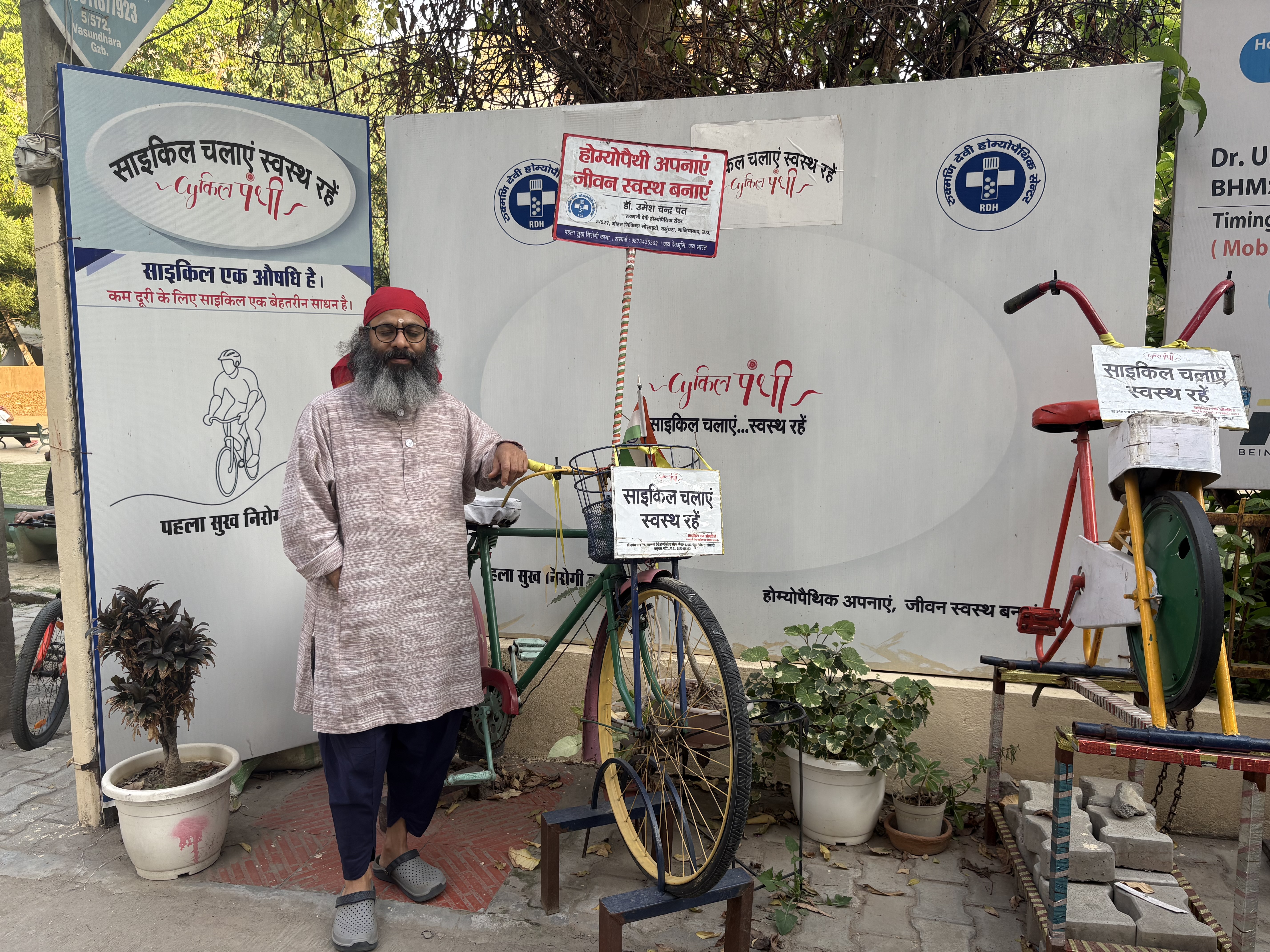 dr umesh turns cycling into weapon to fight diabetes it also strengthens mental health Urdu News