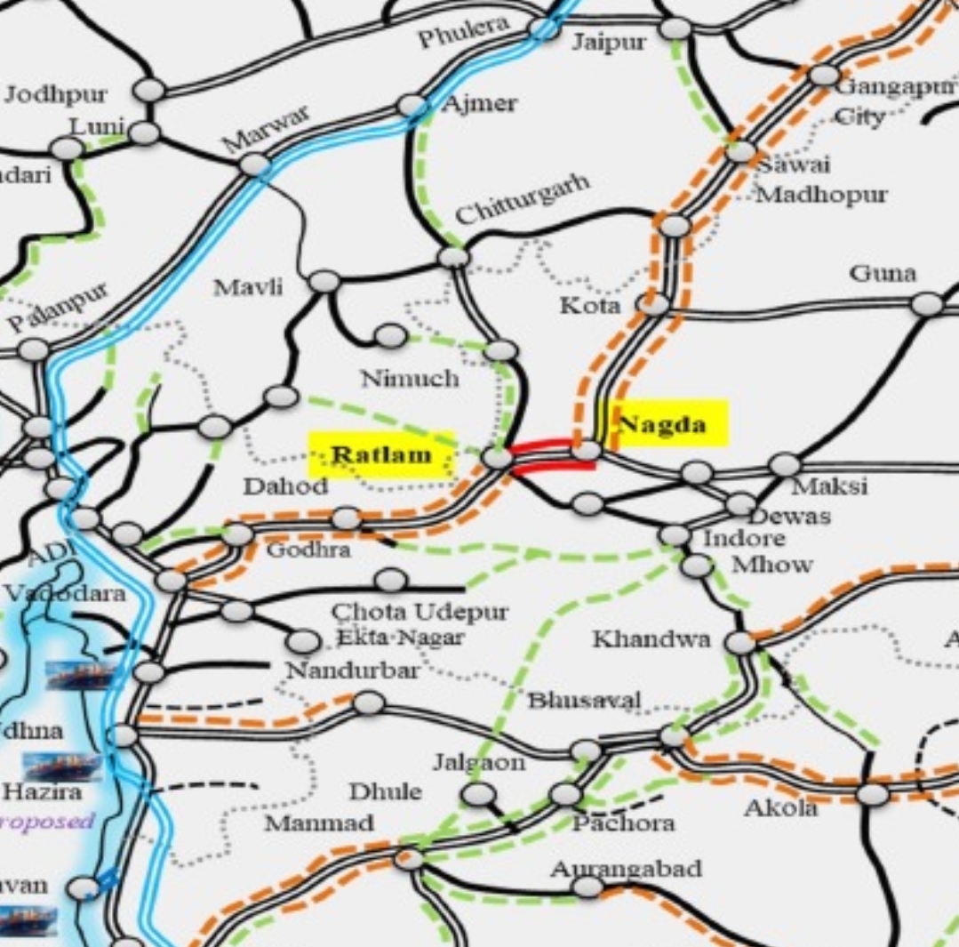 delhi mumbai railway route