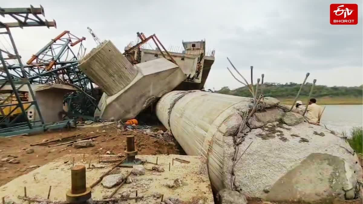 HAMIRPUR BRIDGE COLLAPSES 6 DEATH  HAMIRPUR SIX LABOURERS KILLED  UNDER CONSTRUCTION BRIDGE COLLAPSES  HAMIRPUR BRIDGE COLLAPSE SIX DEATHS