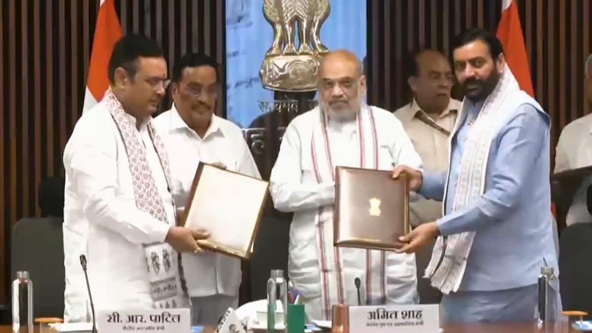 Yamuna water agreement between Haryana CM and Rajasthan CM MoU signed in the presence of Amit Shah