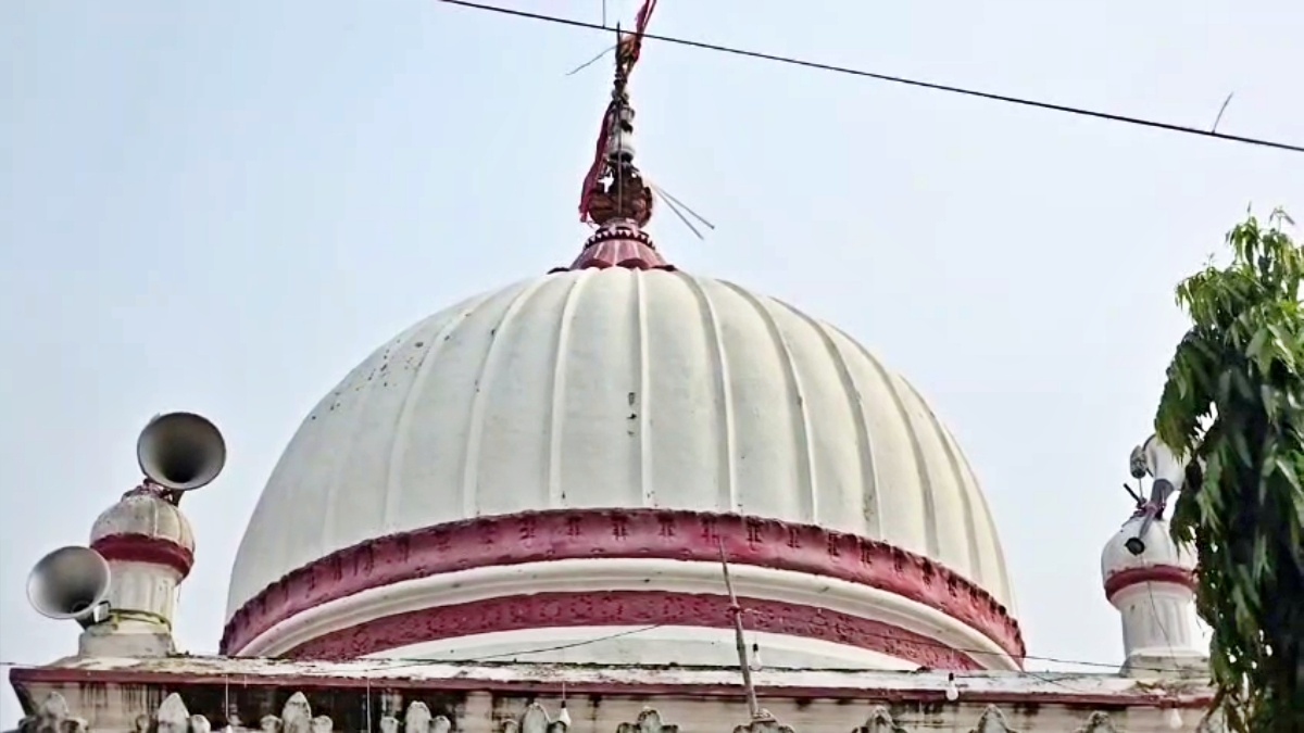 lightning strike on Mahadev Temple