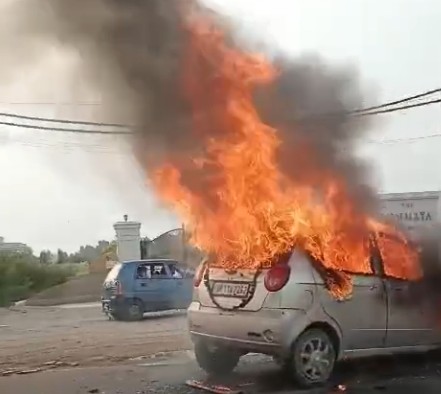 Car Burn Kashipur
