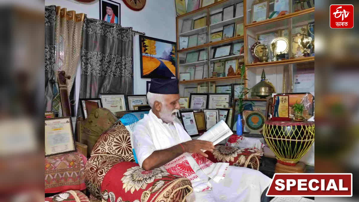 Artist Binod Khanal has been associated with the cultural field for 40 years