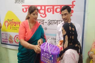 महिला आयोग की अध्यक्ष बबीता चौहान ने की जनसुनवाई.
