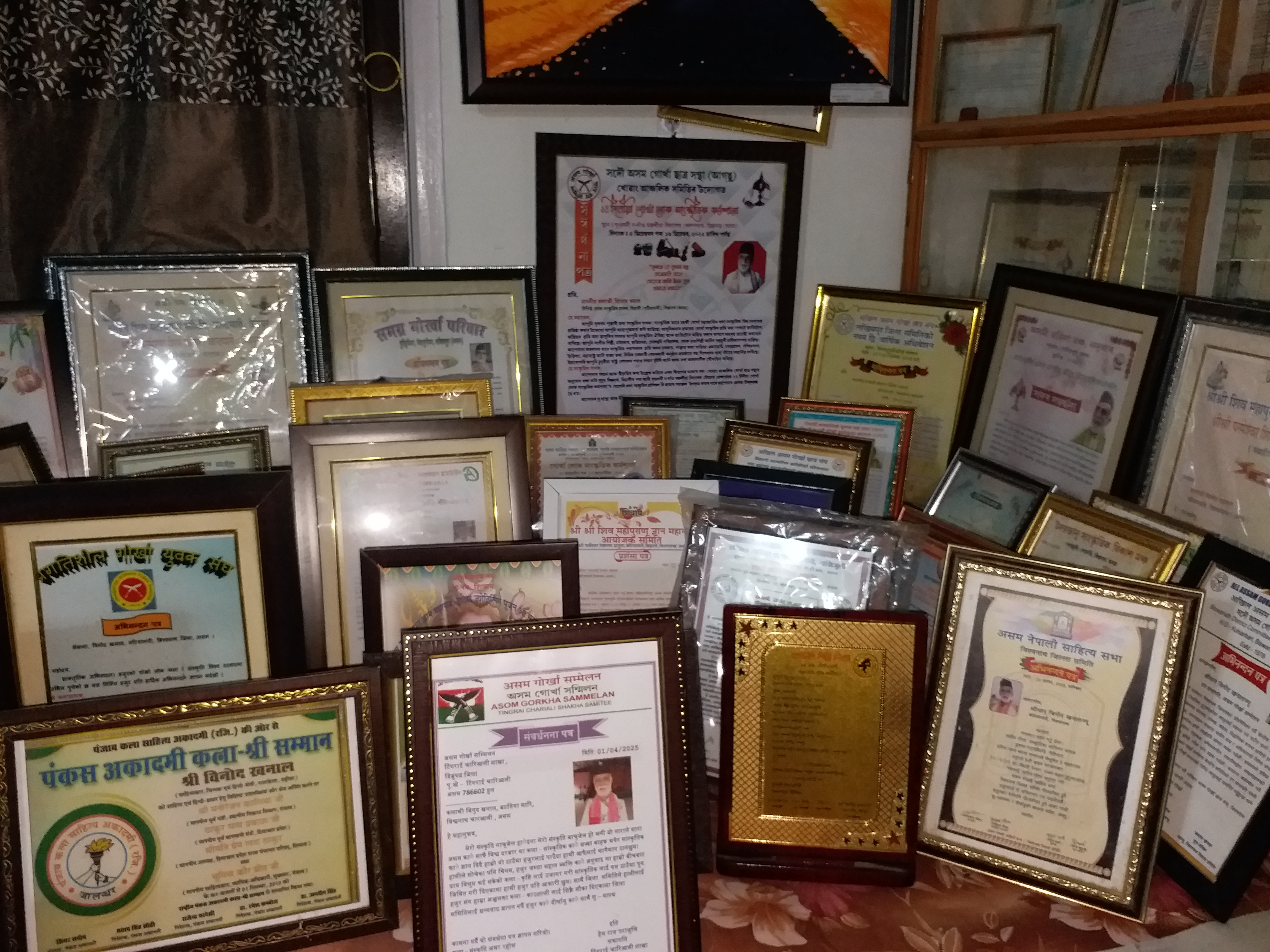Artist Binod Khanal has been associated with the cultural field for 40 years