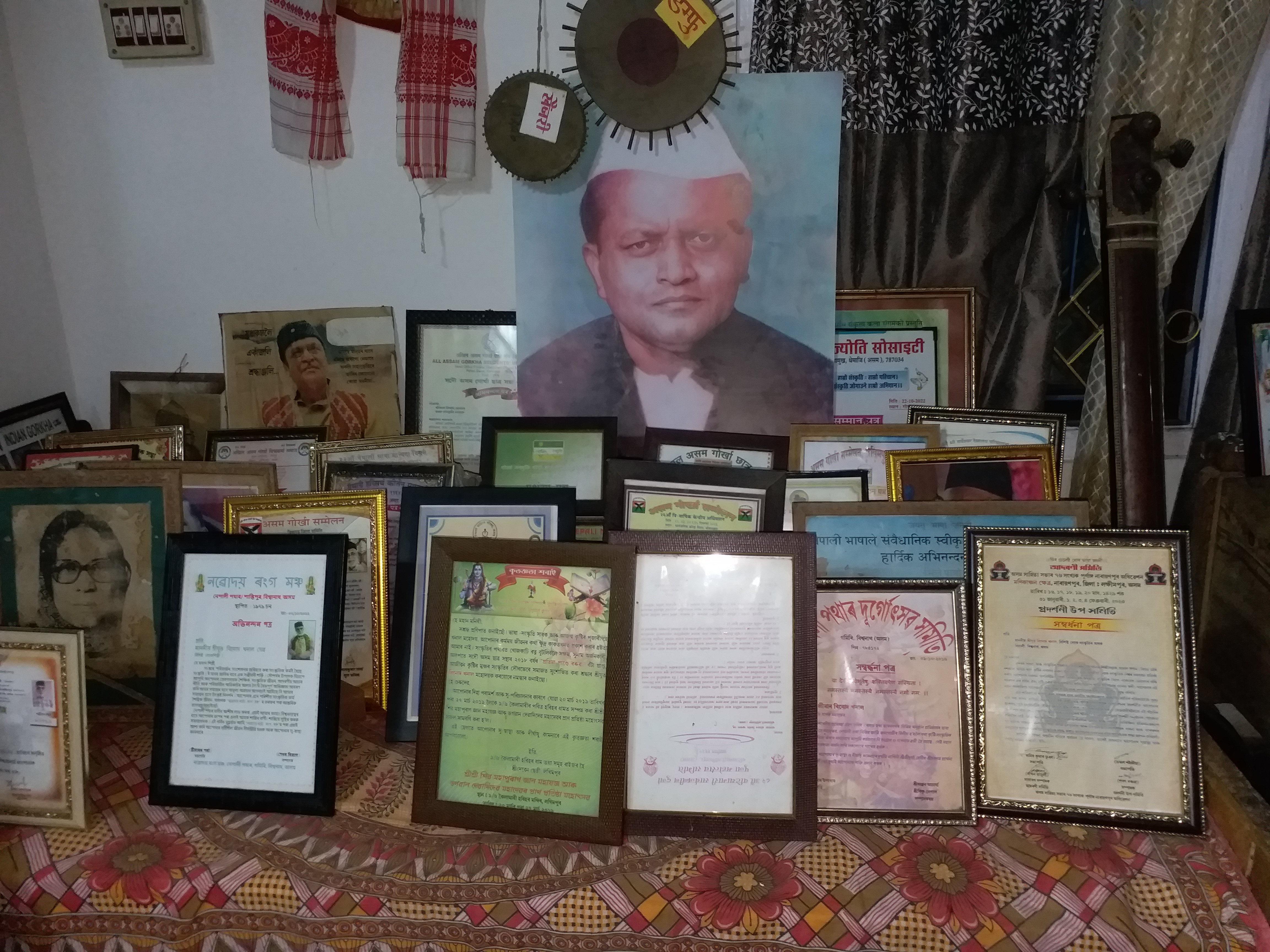 Artist Binod Khanal has been associated with the cultural field for 40 years