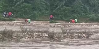 DAKSHINA KANNADA  ಕಪಿಲಾ ನದಿ  ಧರ್ಮಸ್ಥಳ ಶೌರ್ಯ ವಿಪತ್ತು ನಿರ್ವಹಣಾ ತಂಡ  RESCUE VIDEO