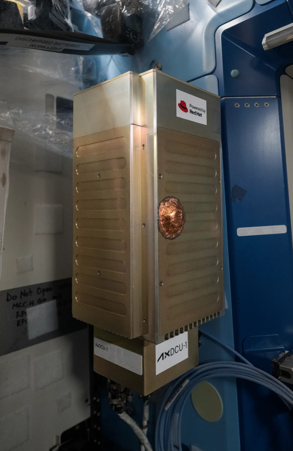 Axiom Space deployed Data Center Unit-1 (AxDCU-1), a data processing prototype powered by Red Hat Device Edge, onboard the International Space Station in the fall of 2025.