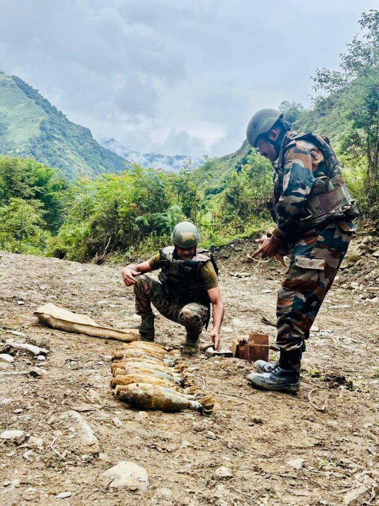 18 dangerous mortar bombs were defused in Arunachal Pradesh