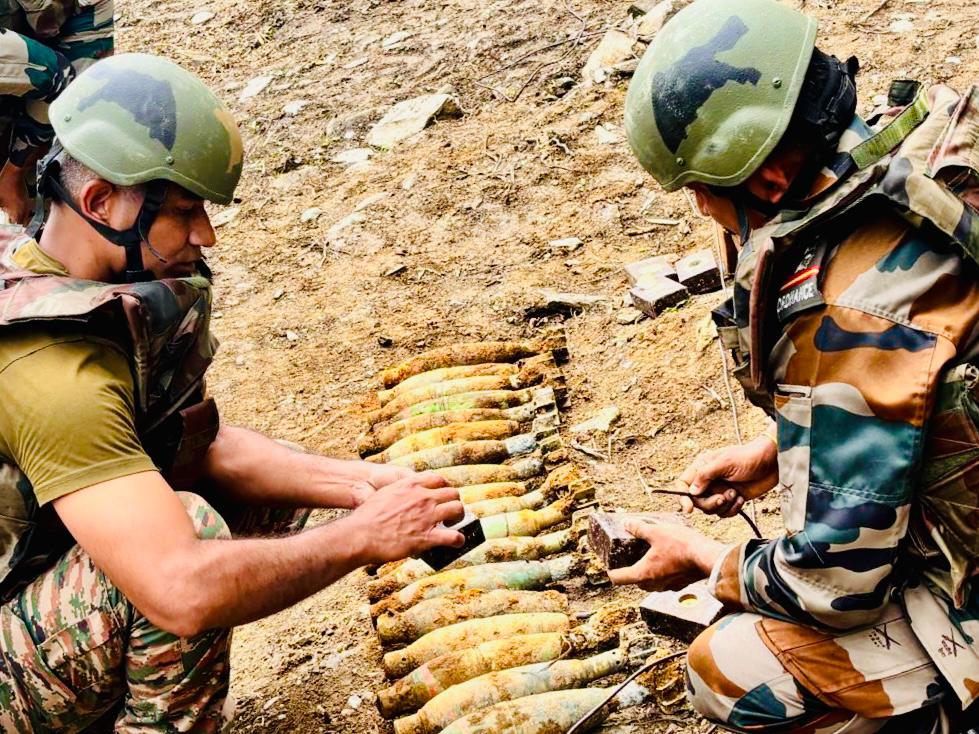 18 dangerous mortar bombs were defused in Arunachal Pradesh
