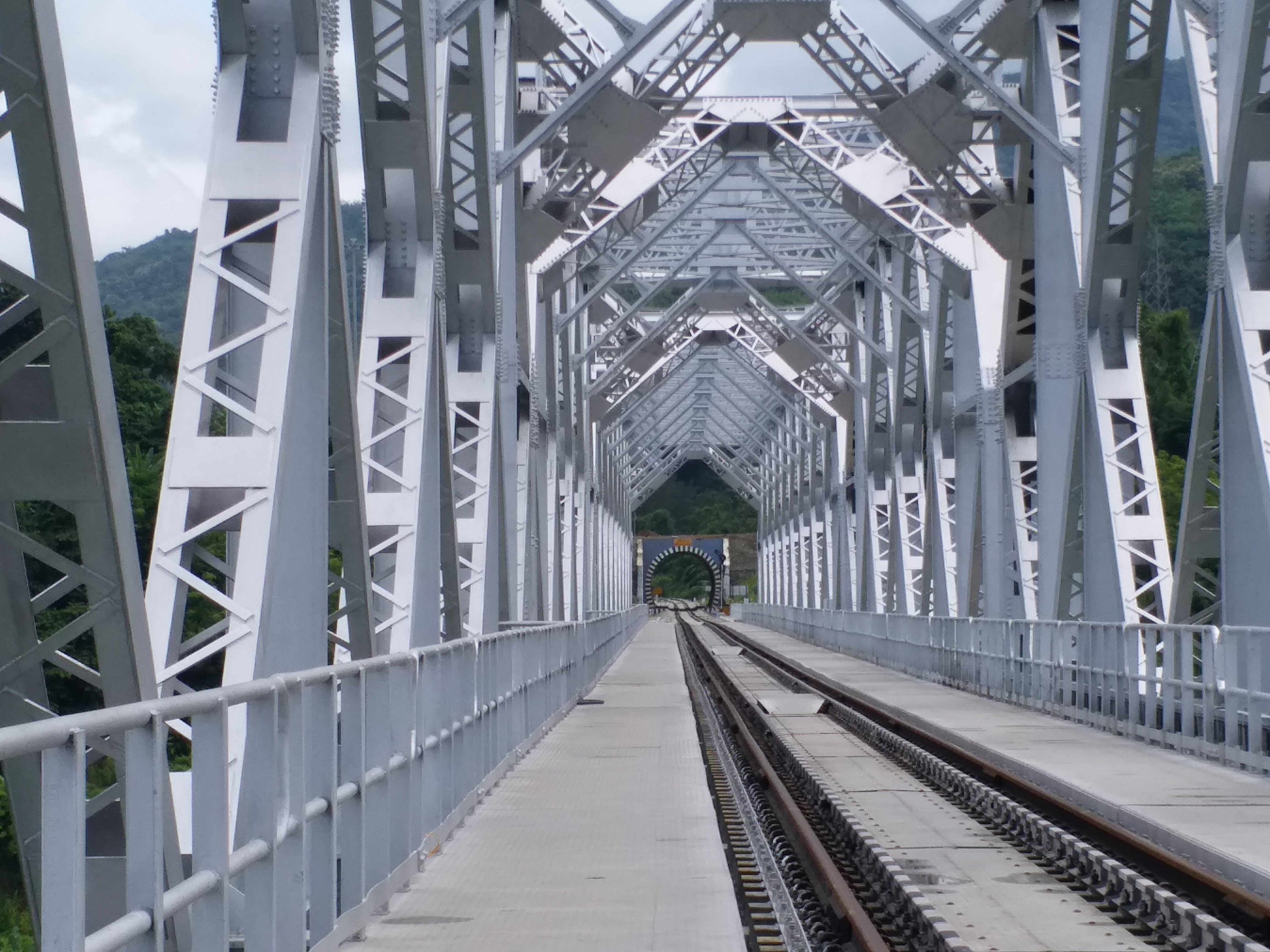 मिजोरम की बैराबी-सैरांग रेल लाइन पर बना सबसे ऊंचा पुल.
