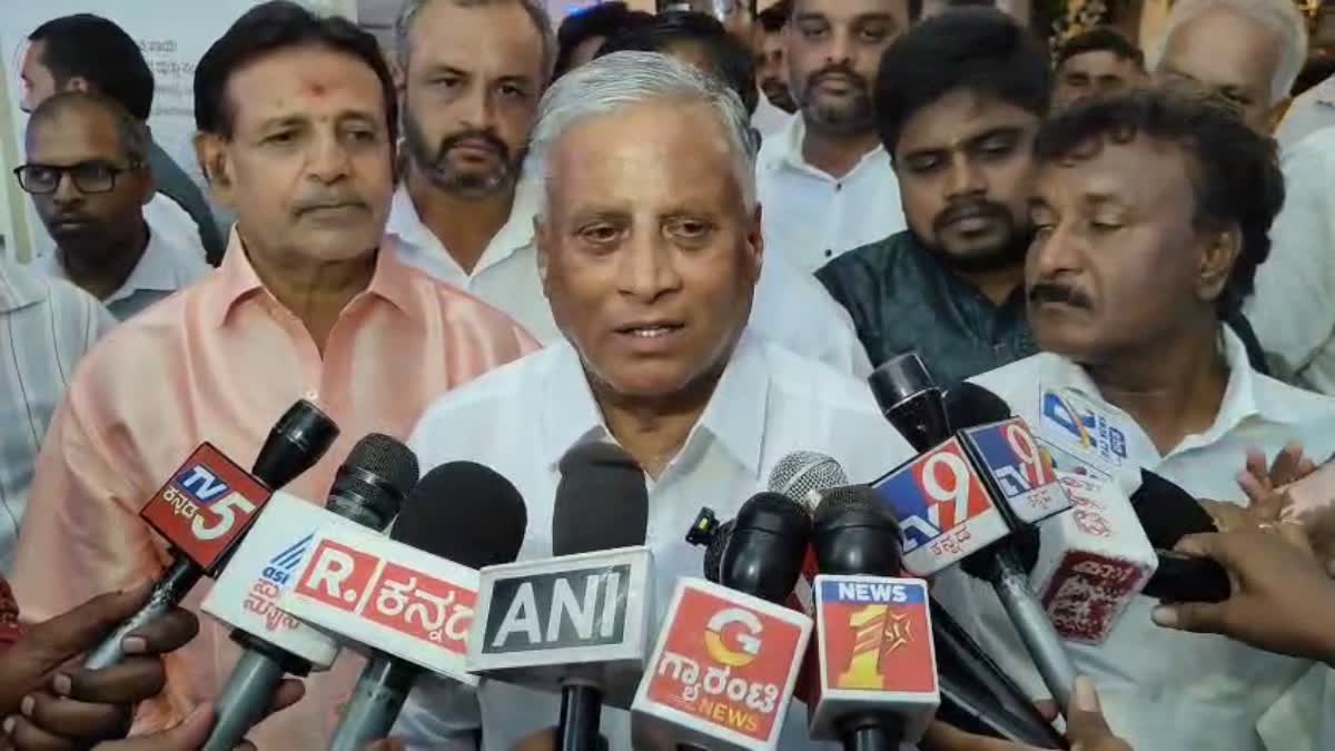 V SOMANNA ON B NAGENDRA RESIGNATION