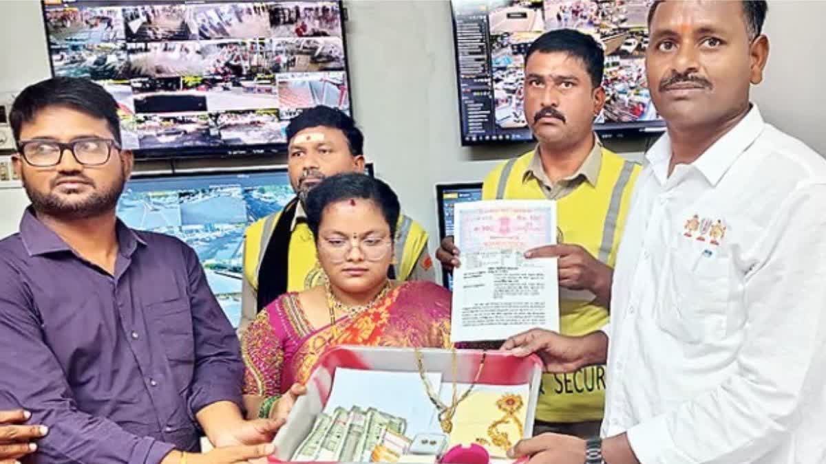 Valuables being returned