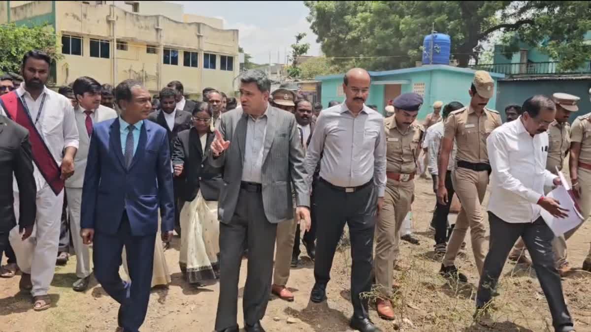 உயர் நீதிமன்ற நீதிபதி நேரில் ஆய்வு
