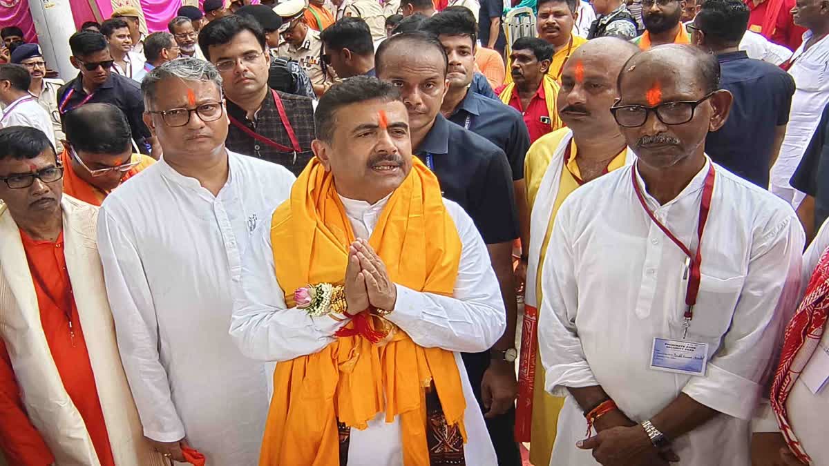 Suvendu Adhikari at Tarapith