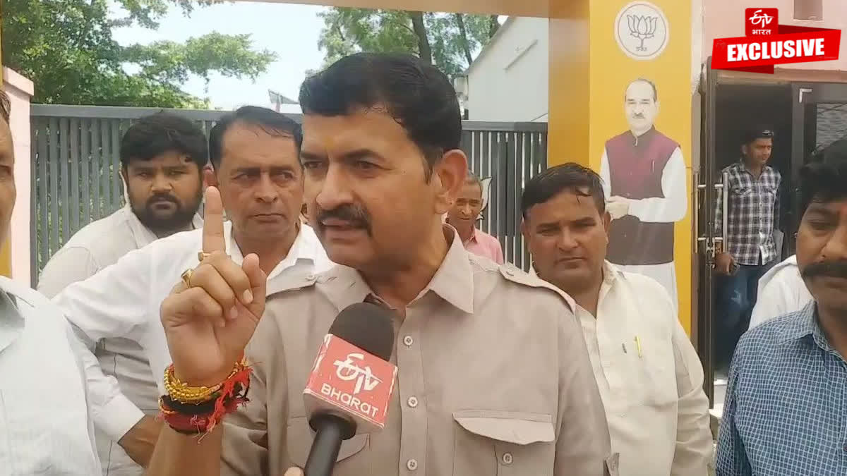 General Secretary Shravan Singh Bagdi in an exclusive conversation with ETV at the BJP headquarters.