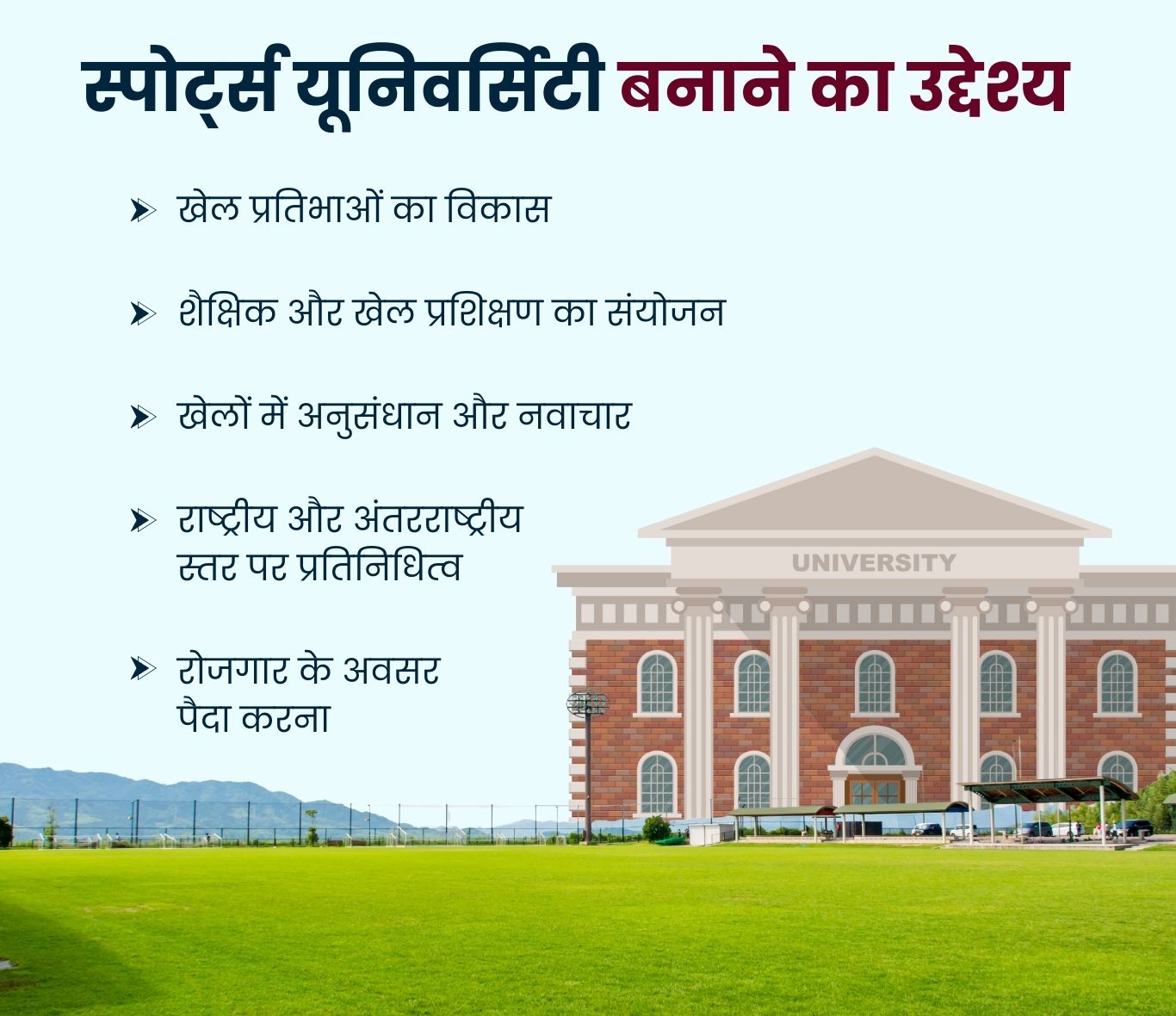 UTTARAKHAND FIRST SPORTS UNIVERSITY