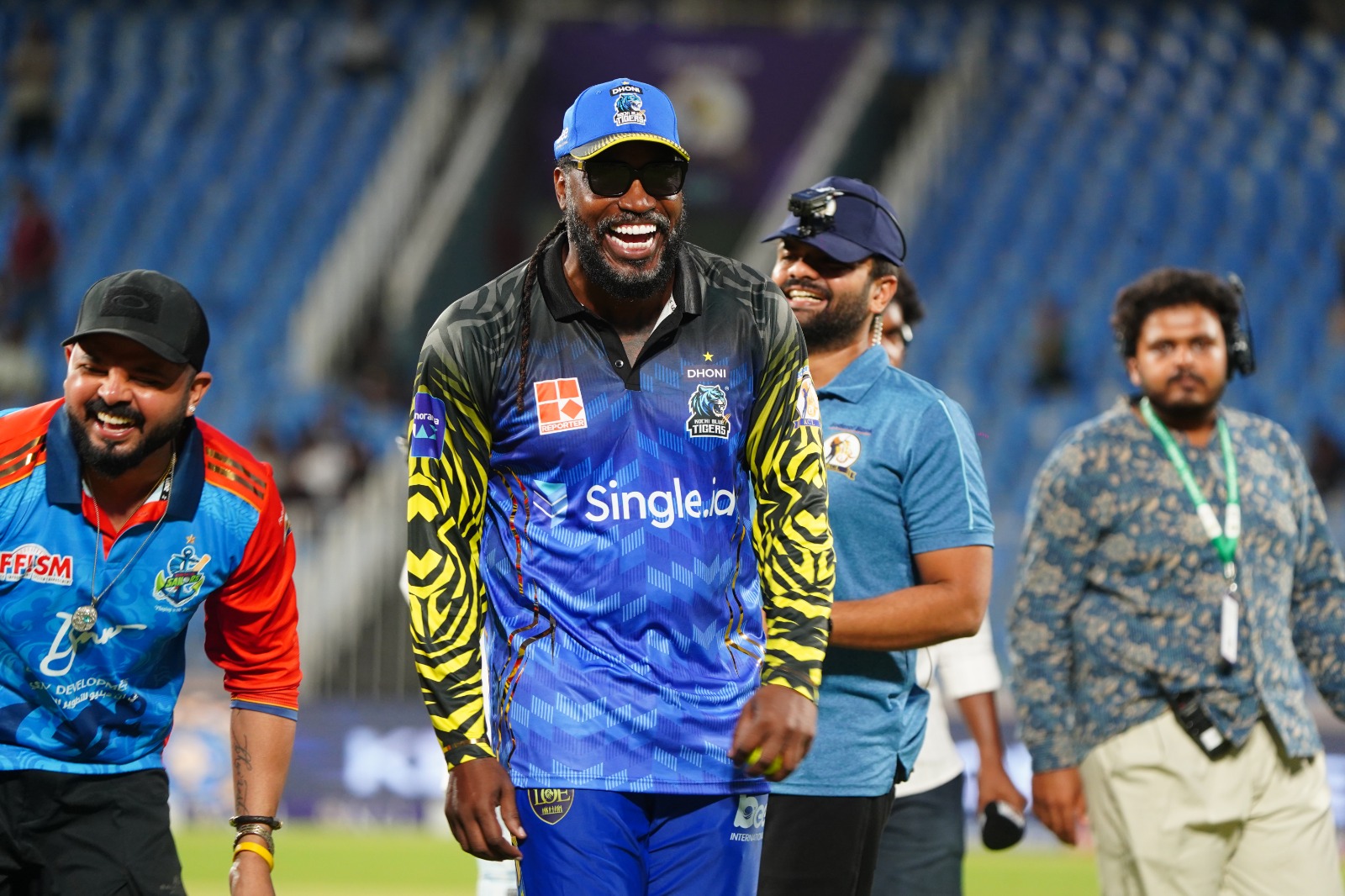 CHRIS GAYLE IN NEW ROLE IN KERALA UNIVERSE BOSS AURA TO BLUE TIGERS IT WILL TAKE TIME FOR WEST INDIES ROLE CHANGES FROM PLAYER TO OWNER