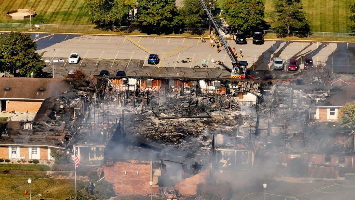 Gunman In Truck Smashes Into Michigan Church And Opens Fire, Killing At Least 4 And Injuring 8 Emergency crews respond to a shooting and fire at The Church of Jesus Christ of Latter-day Saints, in Grand Blanc, Mich., Sept. 28, 2025.