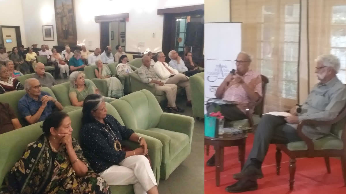 Audience listening to author Major Chandrakant Singh