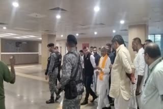 Leader of Opposition Babulal Marandi visited AIIMS hospital in Deoghar
