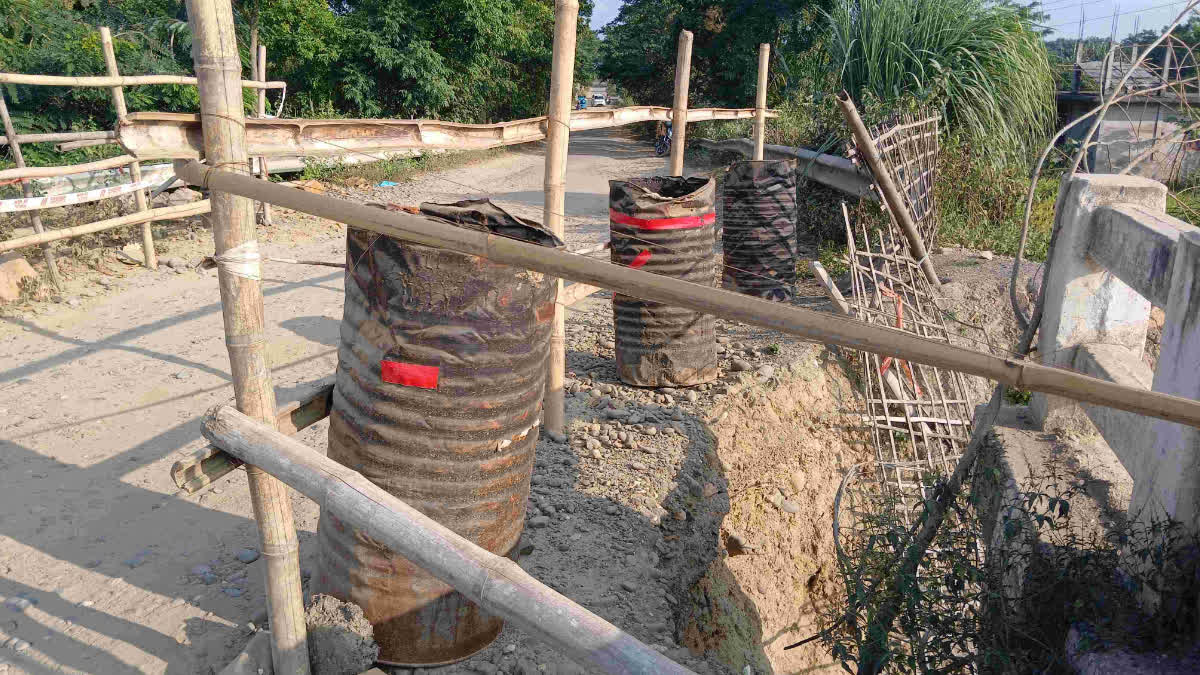 Dhansiri River erosion in Sarupathar