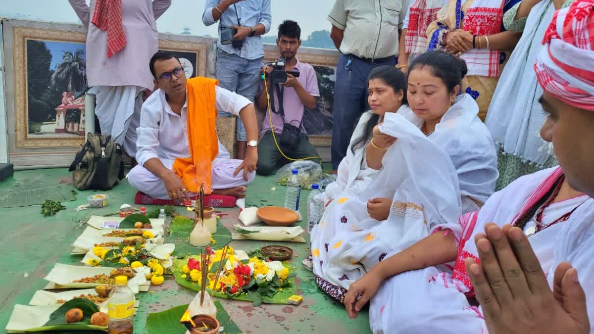 Following zubeen Garg's wish late singer's ashes immerse in the Brahmaputra