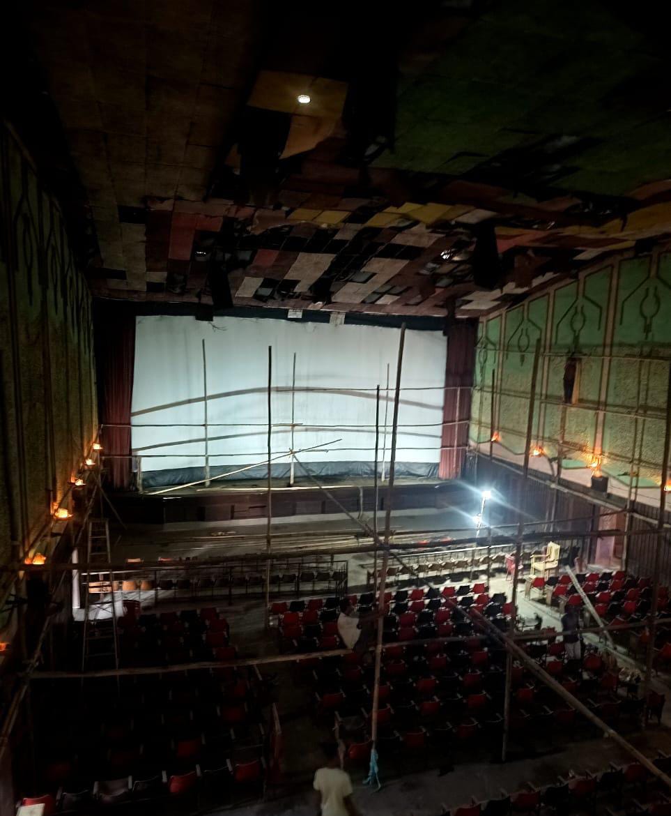 ganesh talkies cinema hall in Jagiroad reopens for zubeen garg film roi roi binale