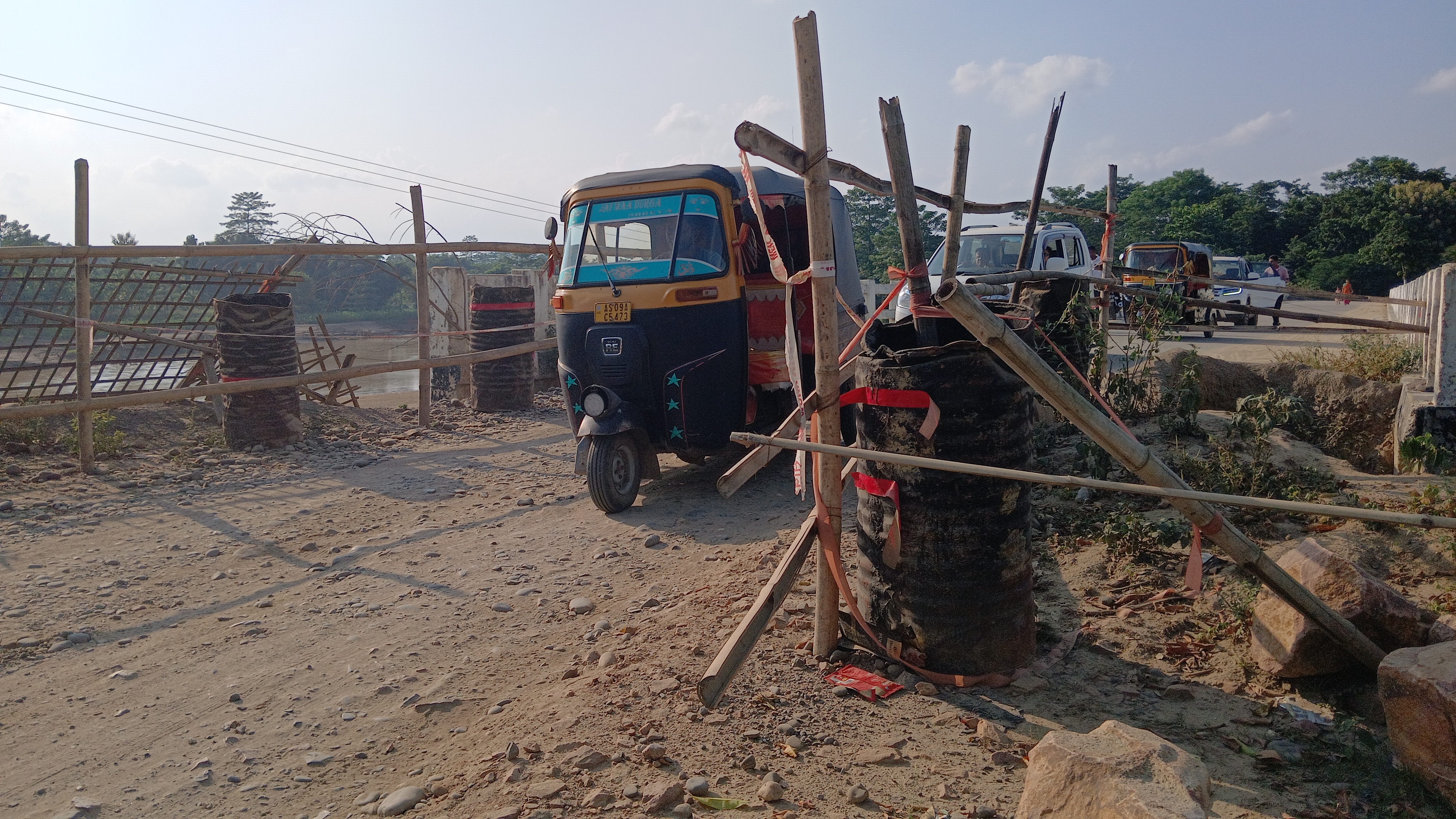 Dhansiri River erosion in Sarupathar