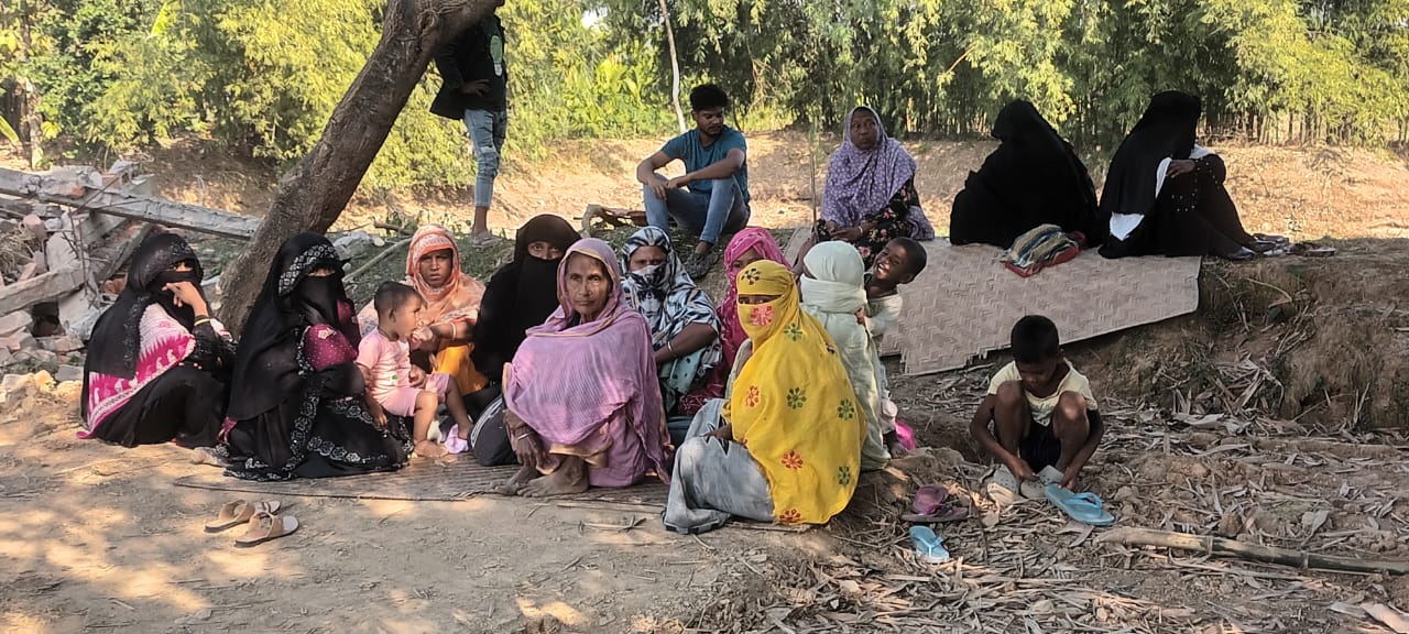 On the first day of the eviction drive in Lutmari, 80% of the land was cleared of encroachments