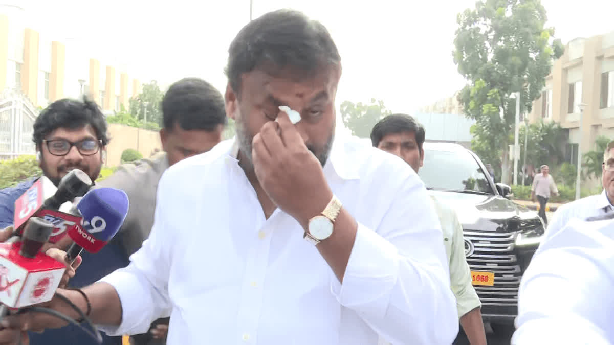 Minister Ramprasad Reddy was in tears