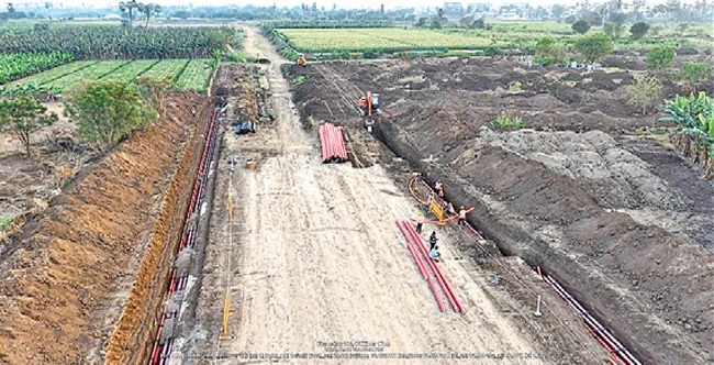 Construction Works Of Trunk Roads in Capital Amaravati