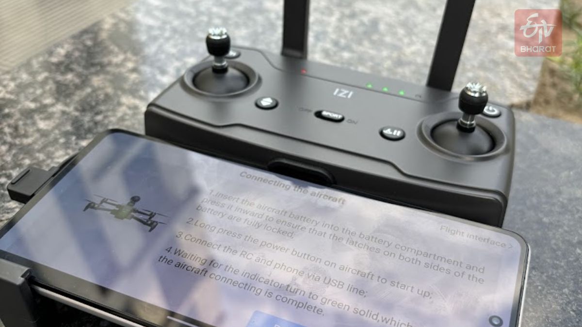 For a regular drone, smartphone acts as the viewfinder