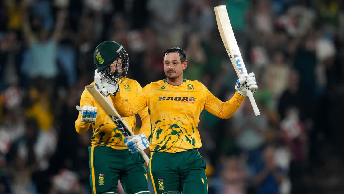 இரண்டாவது டி20: சதமடித்து மிரட்டிய குயின்டன் டி காக்; தொடரை வென்றது தென்னாப்பிரிக்கா