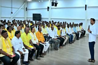 Minister Lokesh in Training Classes to Party Leaders