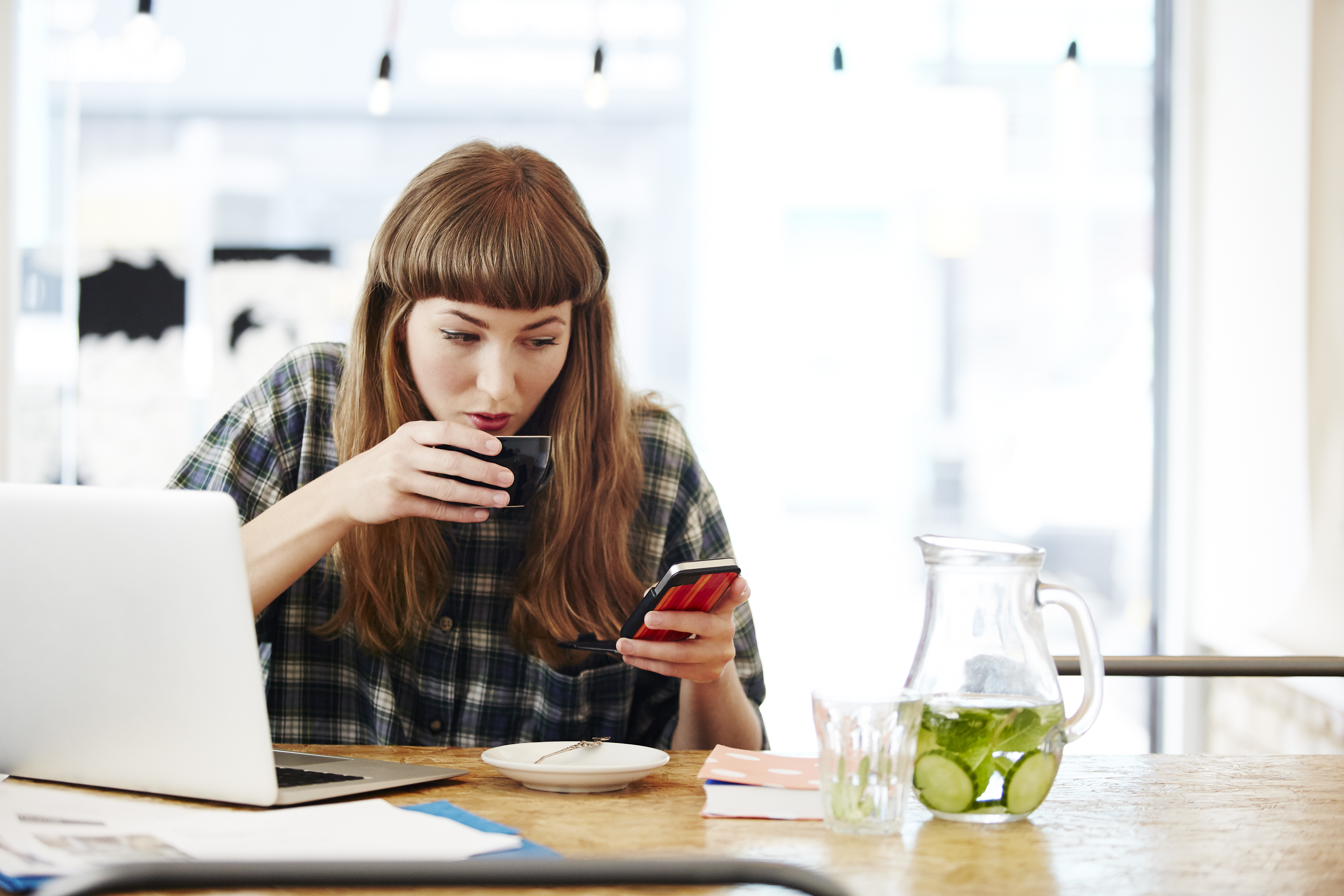 When you tilt your head forward to look at your device, the weight on your neck support increases dramatically (Representational image)
