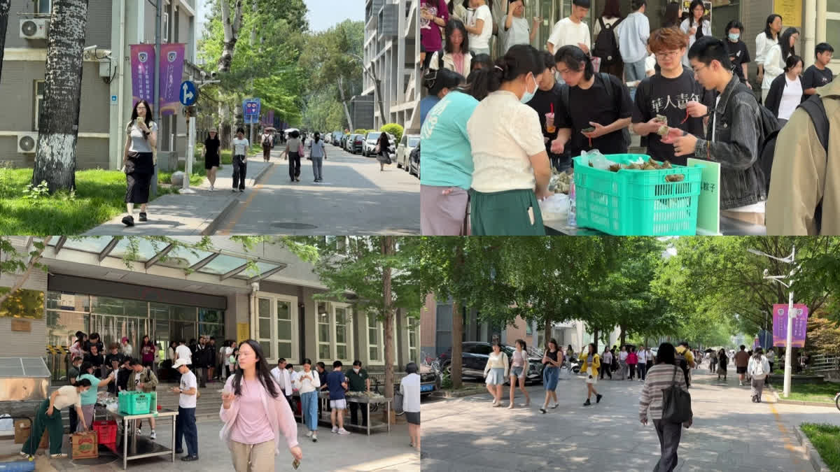Chinese Students Lament US Plans To Block Visas Chinese students walk at Beijing Foreign Studies University in Beijing on May 29, 2025.