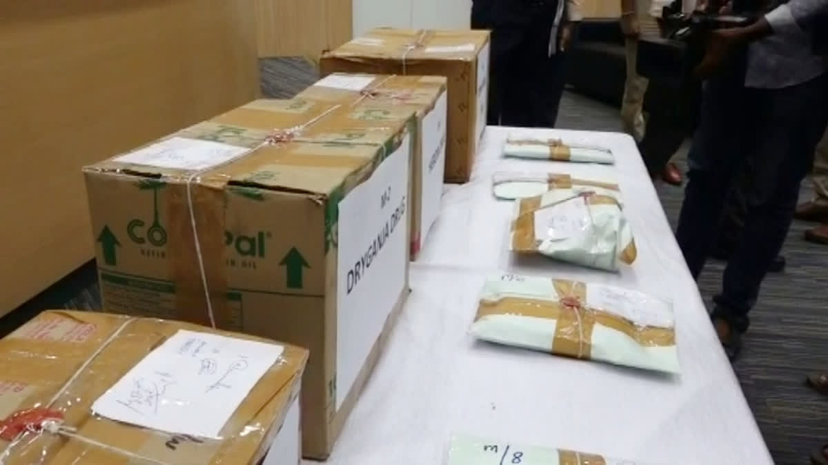 Heroin Worth Rs 3 Crore Seized From Raikal Toll Gate In Hyderabad Cyberabad Commissionerate arrested two persons near Raikal Toll Gate and seized one-and-a-half kg heroin worth Rs 3 crore from them.