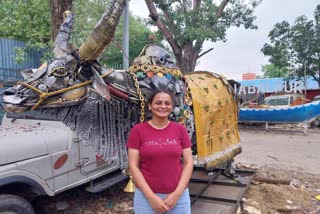 jabalpur student nandita tiwari created amazing artwork