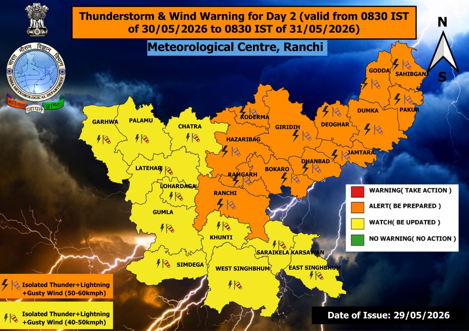Jharkhand Weather Report
