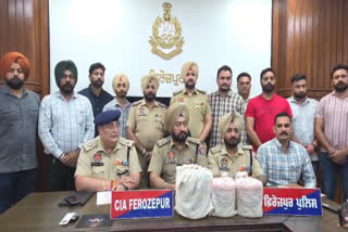 Ferozepur police arrested five smugglers with three and a half kilos of heroin, know how much was recovered in a few months