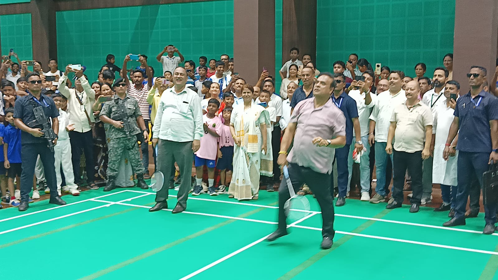Himanta Biswa Sarma in Golaghat