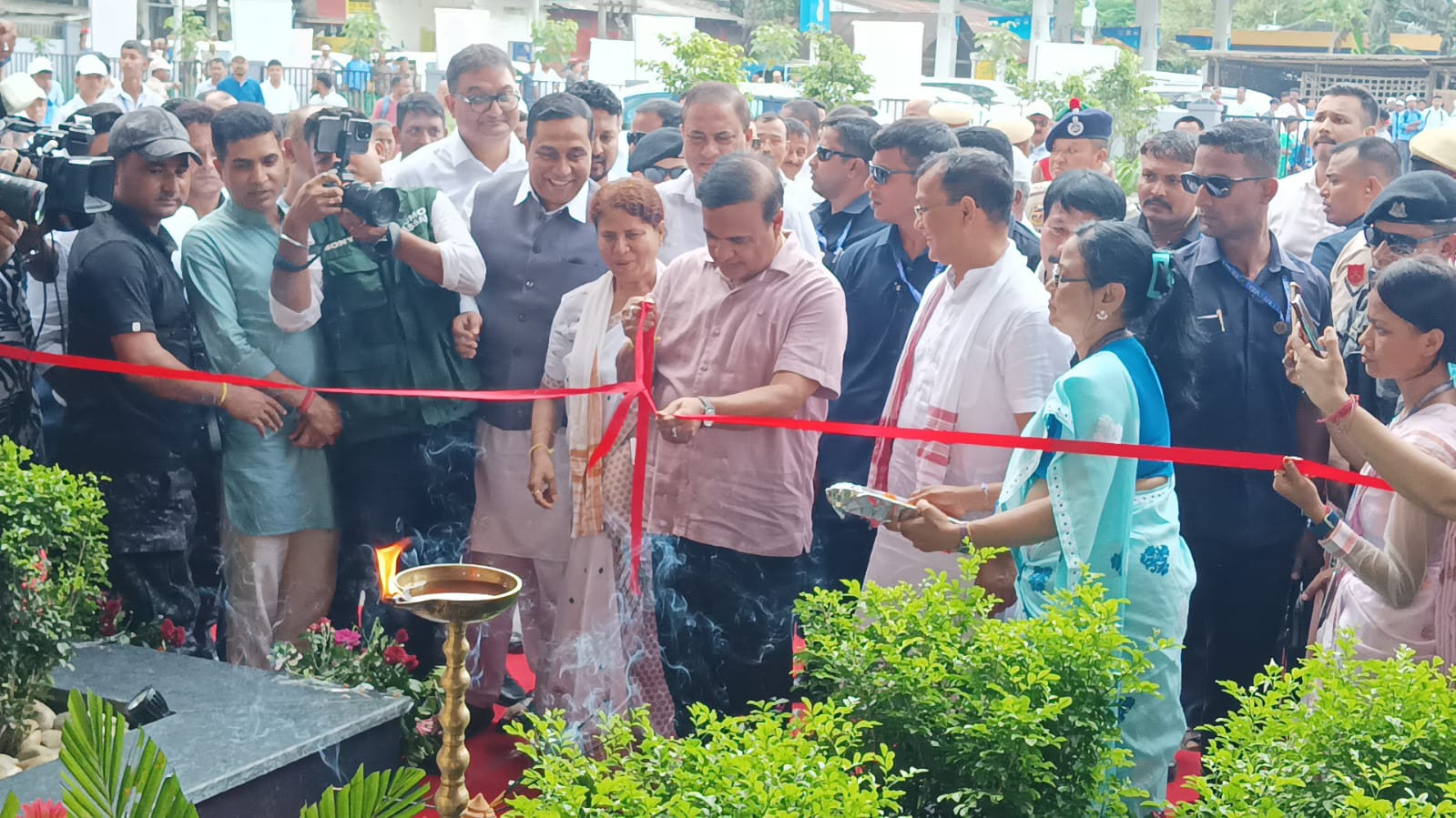 Himanta Biswa Sarma in Golaghat