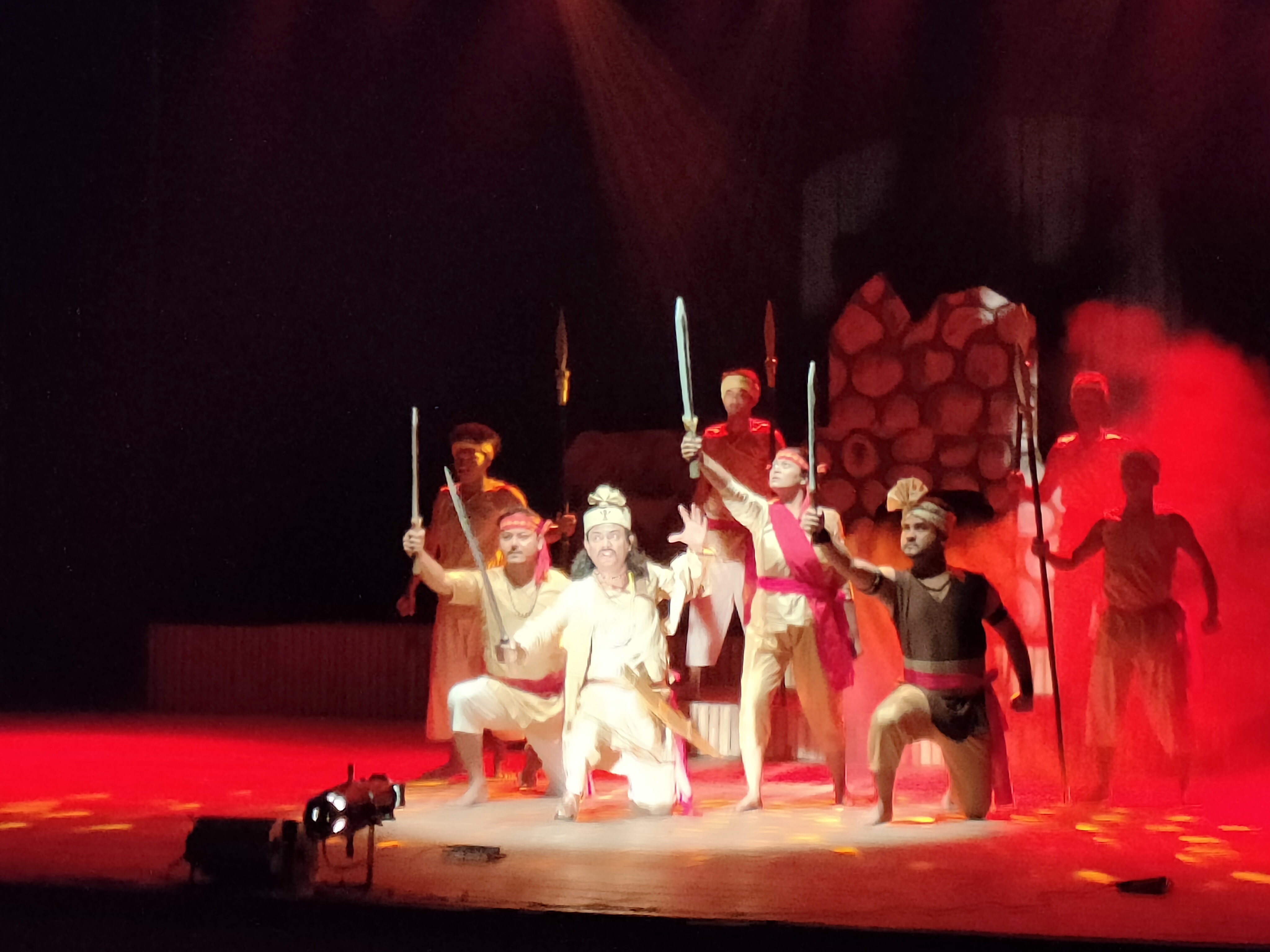 Kholang Burhi play based on the Thengal Kachari folk culture performed at Srimanta Sankaradeva Kalakshetra
