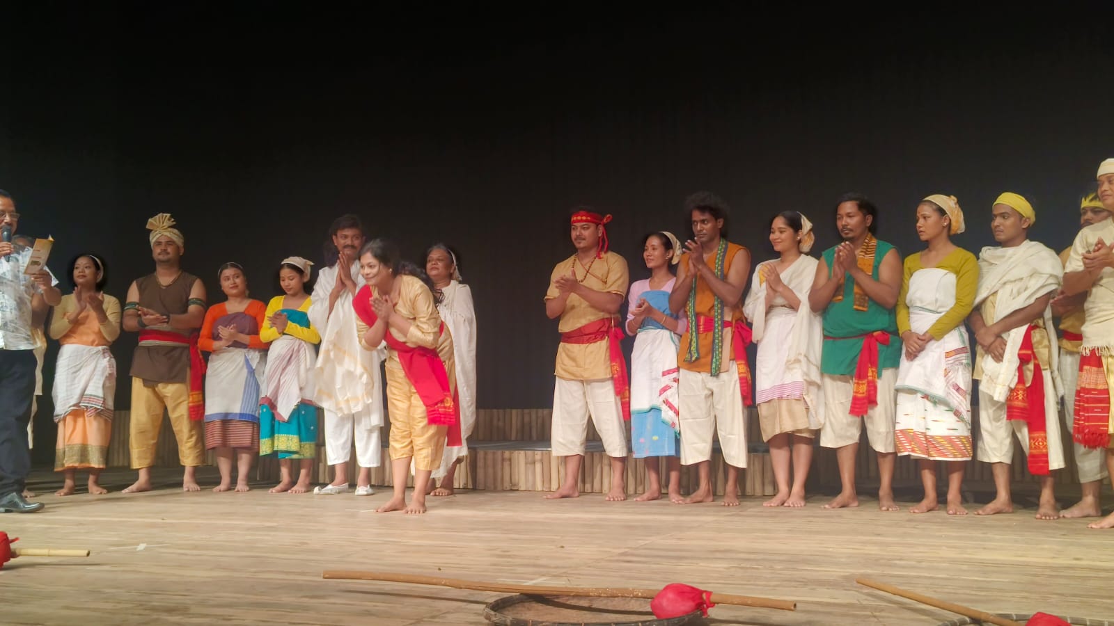 Kholang Burhi play based on the Thengal Kachari folk culture performed at Srimanta Sankaradeva Kalakshetra